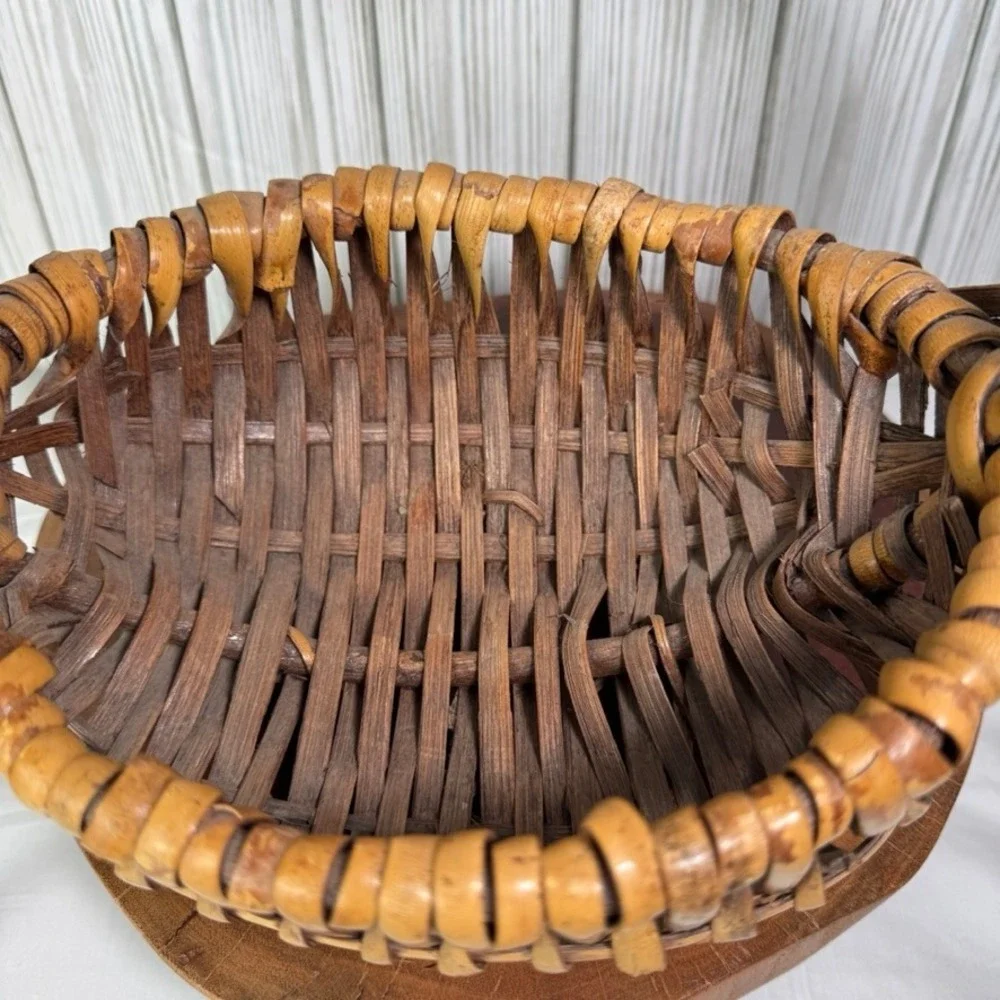 Vintage Vine Handle God's Eye Melon Basket